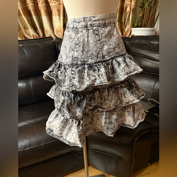 Made In the Shade XXS Vintage Denim 3 tier Skirt - Picture 3 of 4